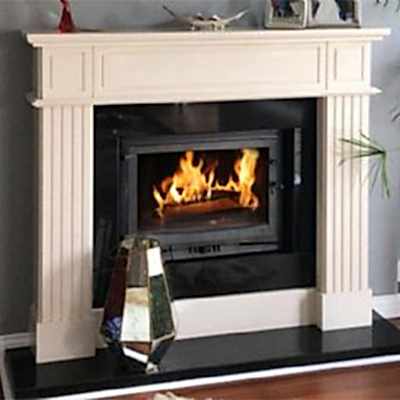 70'lik Limra Taşlı Klasik Odun Şömine Modeli