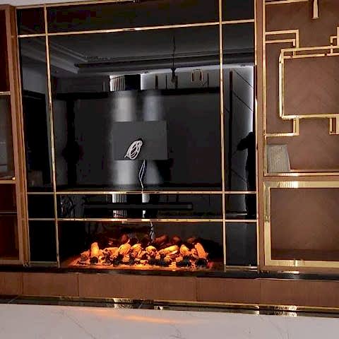 3D Buharlı Elektrikli Şömine 130 cm