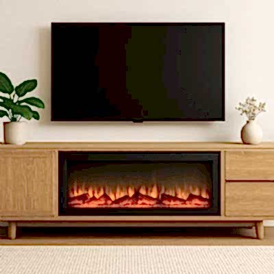 Elektrikli    Şömine