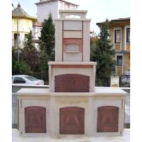 Barbekü Çift Tezgahlı  60