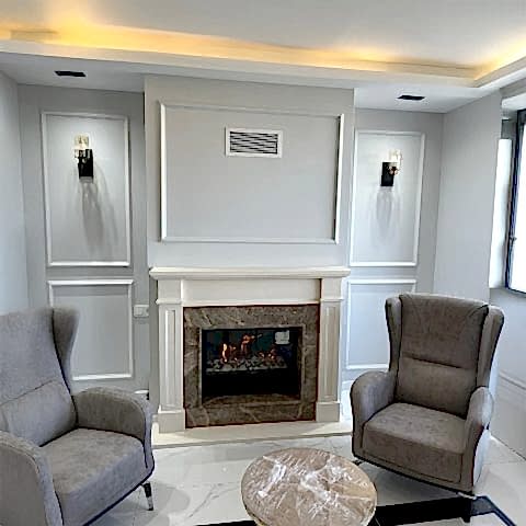 Gazalpin 70 Düz Ekran Klasik Giydirmeli Şömine